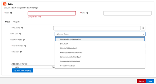 Batch action detail
